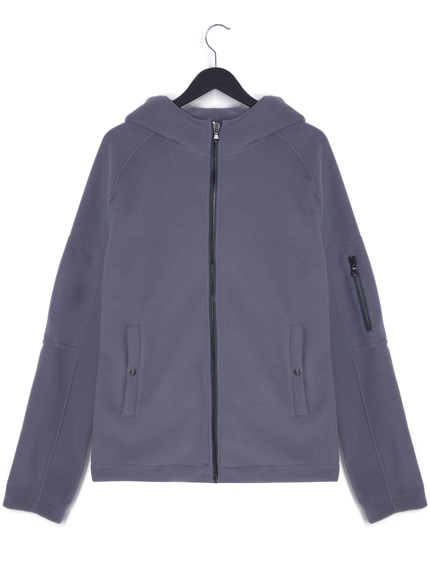 Recycled Zip Through Hooded Fleece