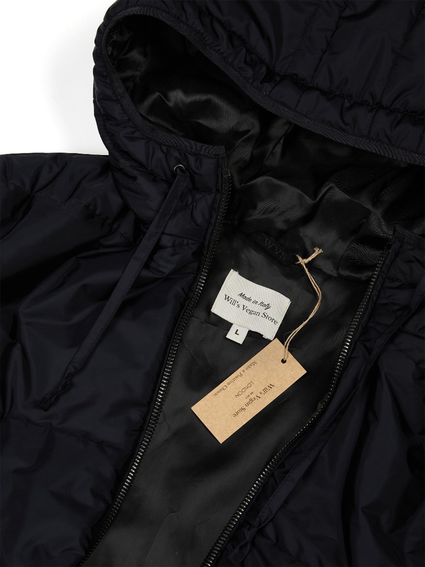 Vegan Women's Recycled Hooded Puffer | Will's Vegan Store