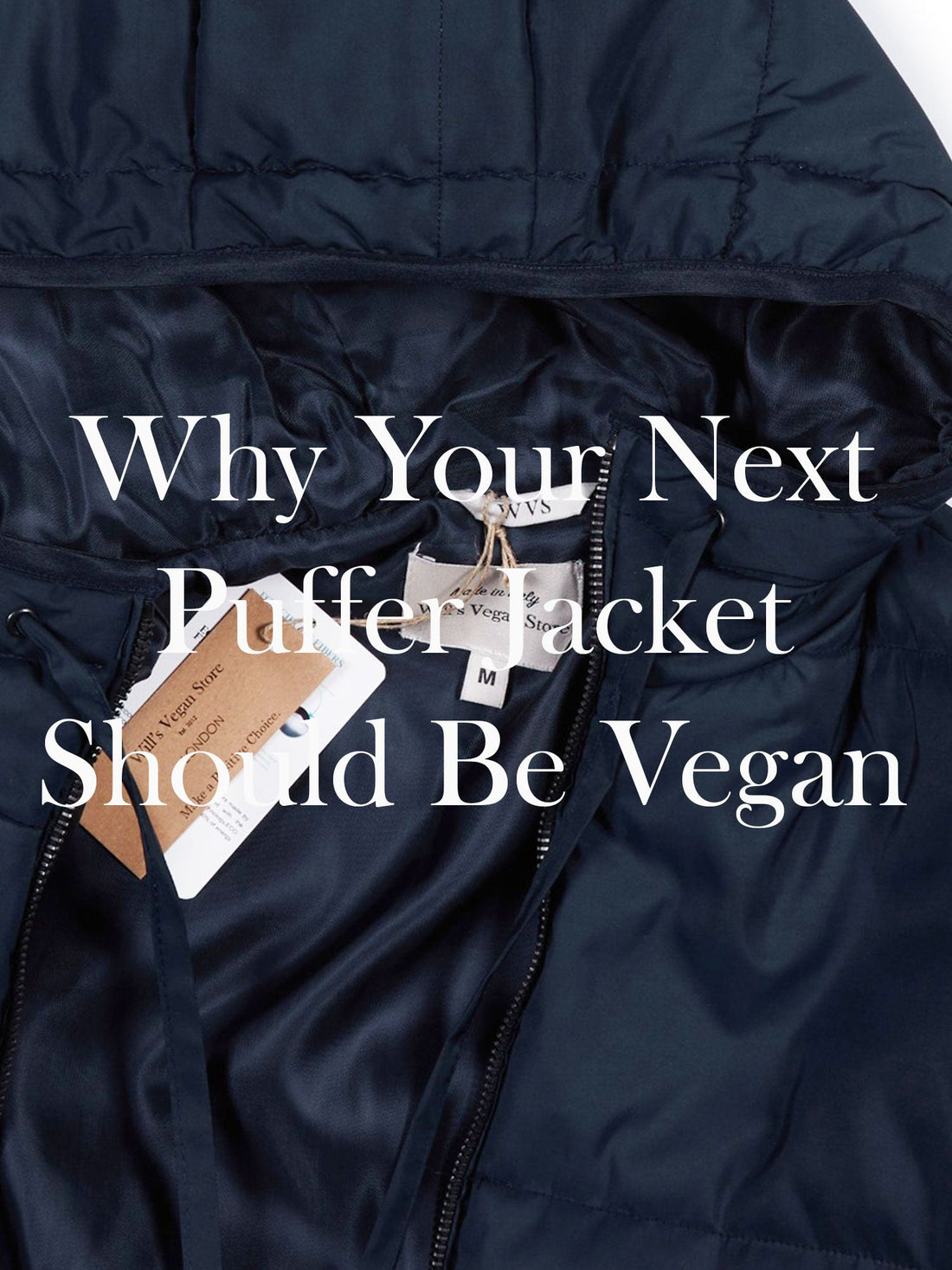 Women’s Recycled Teddy Puffer Jacket by Will’s Vegan Store – vegan, cruelty-free winter coat made in Italy from recycled polyester and recycled padding, warm to -22°C.