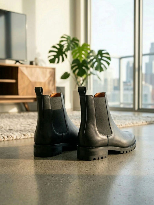 Luxe Deep Tread Chelsea Boots