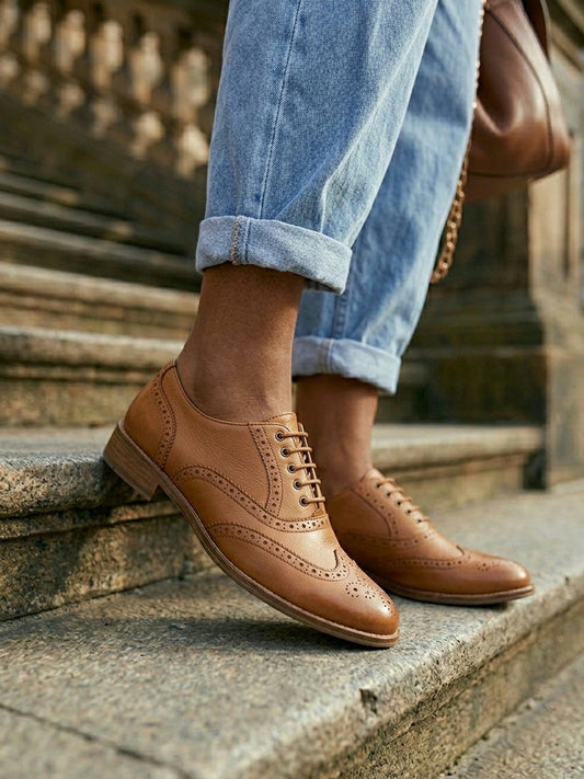 Wide Fit Oxford Brogues