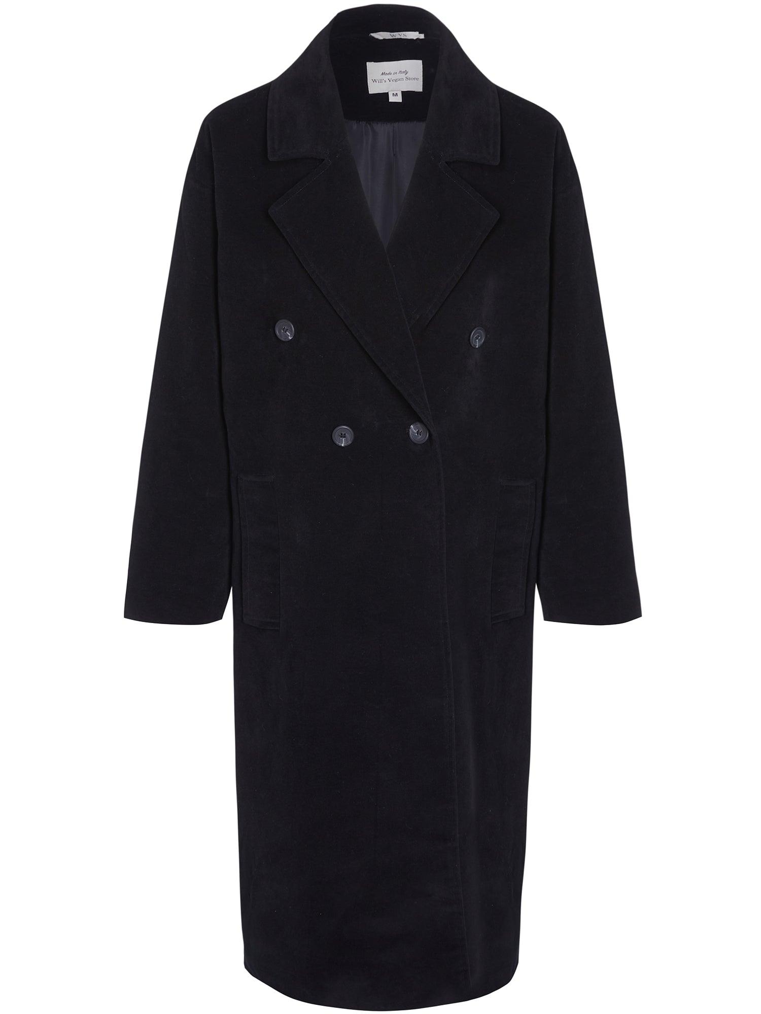 Men's Double Breasted Vegan Wool Coat | Will's Vegan Store