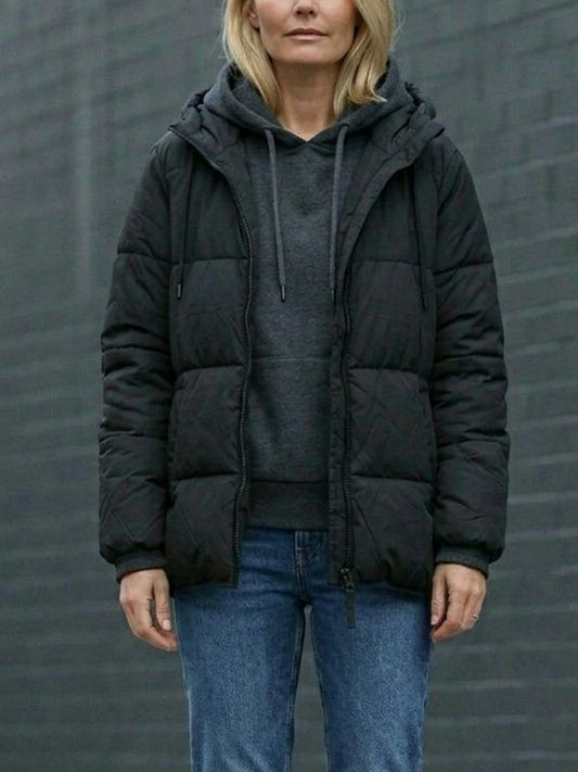 Vegan Women's Recycled Hooded Puffer | Will's Vegan Store