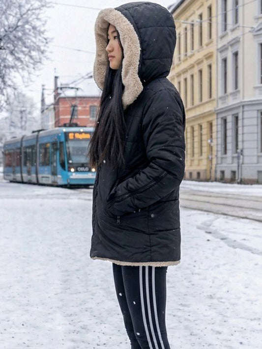 Vegan Women's Recycled Vegan Shearling Puffer | Will's Vegan Store