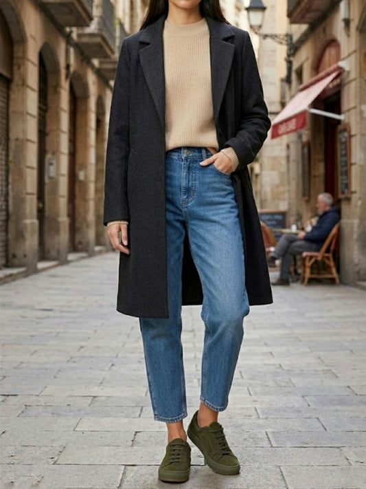 Vegan Women's Structured Vegan Wool Coat | Will's Vegan Store