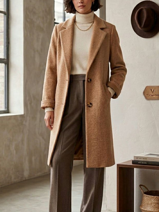 Vegan Women's Structured Vegan Wool Coat | Will's Vegan Store