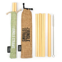 Jungle Culture Bamboo Straws Set | Will's Vegan Store