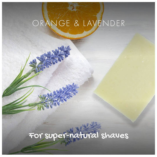 Friendly Soap Orange & Lavender Shaving Bar | 
