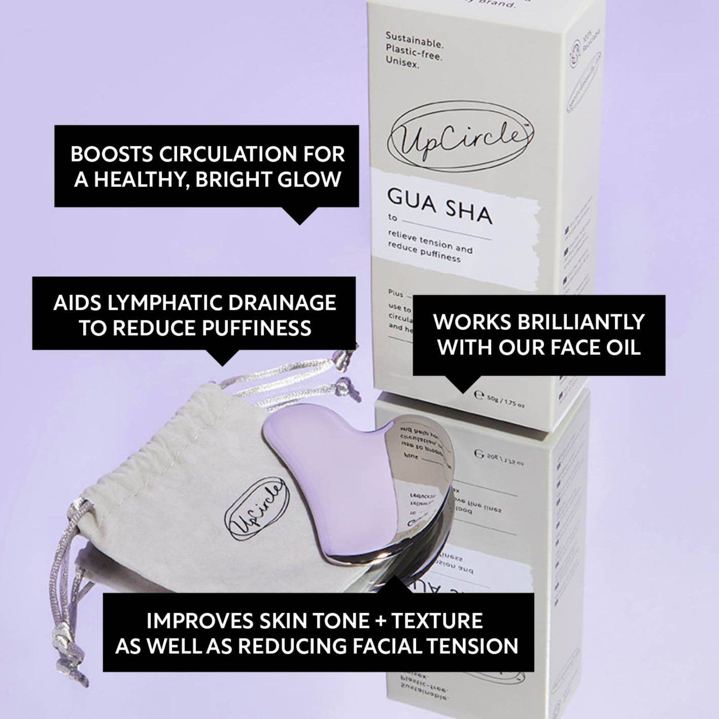 UpCircle Beauty UK Eco-Friendly Gua Sha Facial Massager