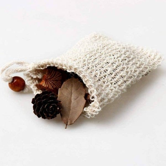 Jungle Culture Soap Bag - Sisal | Natural Fibre Mesh Soap Pouch Sack | 