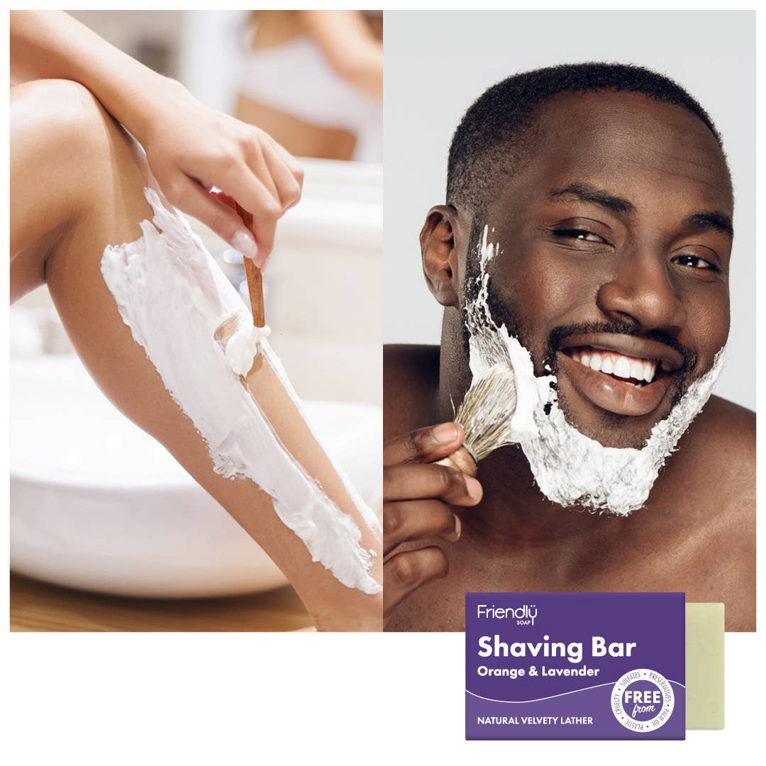 Friendly Soap Orange Lavender Shaving Bar | Will's Vegan Store