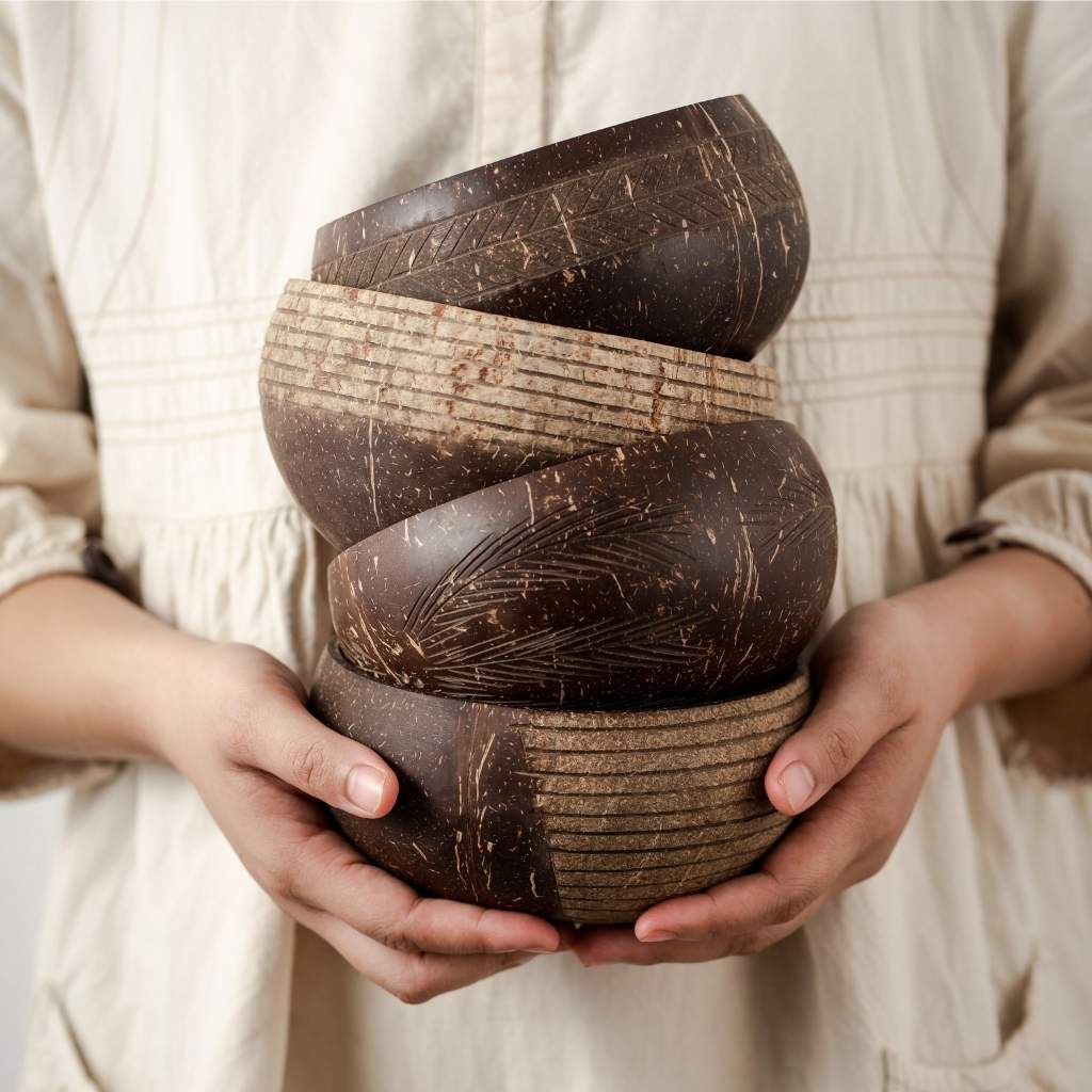 Jungle Culture Coconut Bowls - Jumbo Bowl & Spoon Combo (Cosmos)