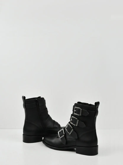 4 Strap Biker Boots