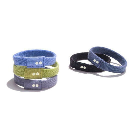 ecoLiving KOOSHOO Plastic Free Hair Ties - 5 Pack | 