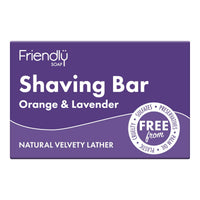 Friendly Soap Orange Lavender Shaving Bar | Will's Vegan Store