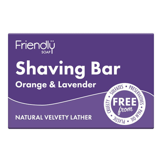 Friendly Soap Orange & Lavender Shaving Bar | 
