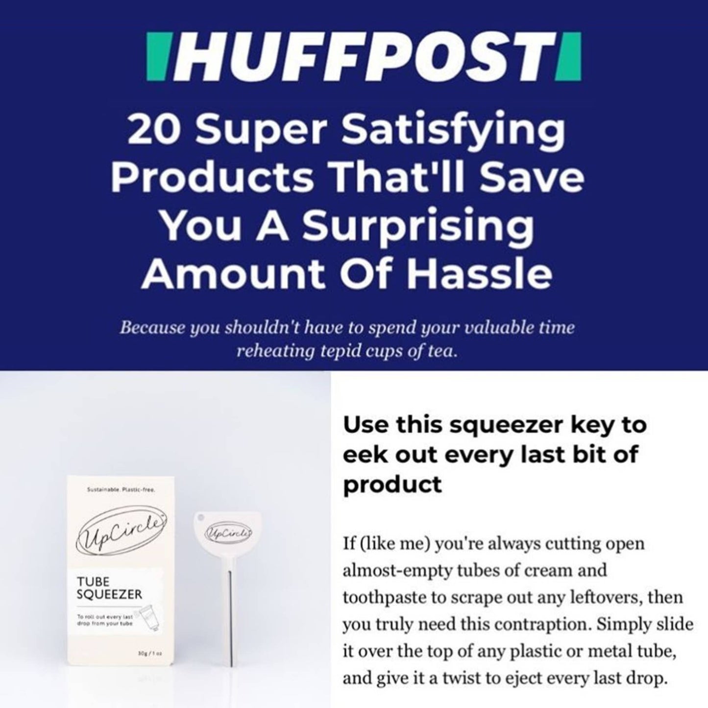 UpCircle Beauty Reusable Zero Waste Plastic Free Sustainable Tube Roller Key