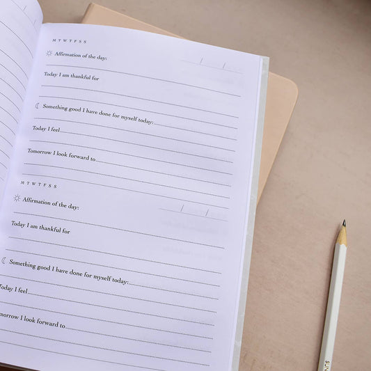 Très Paper Co Happy Mind Journal | Daily Gratitude & Self-Care | 