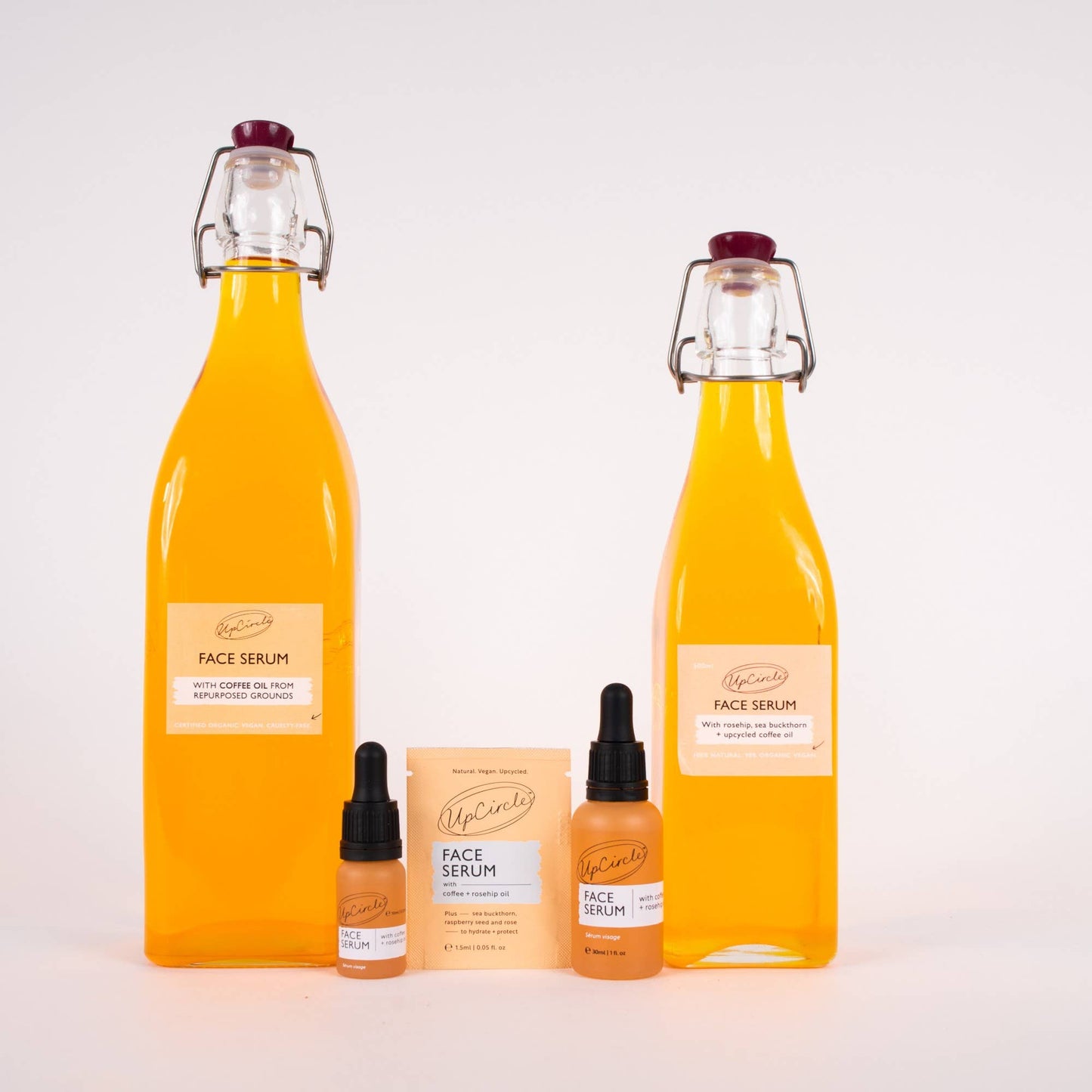 UpCircle Beauty Collagen Boosting Vegan Organic Coffee + Rosehip Face Oil