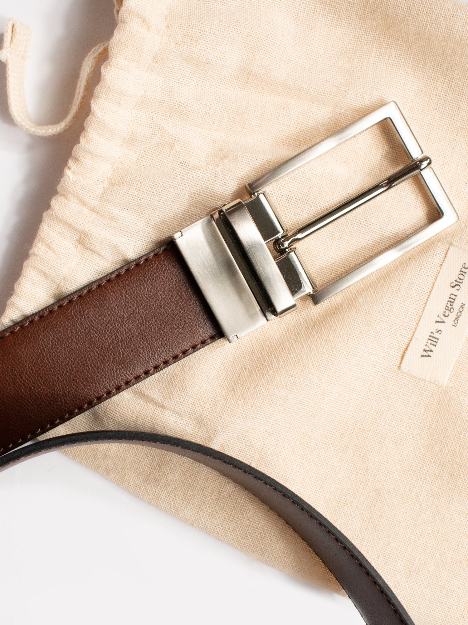 Vegan Men's 3 5cm Reversible Belt | Will's Vegan Store