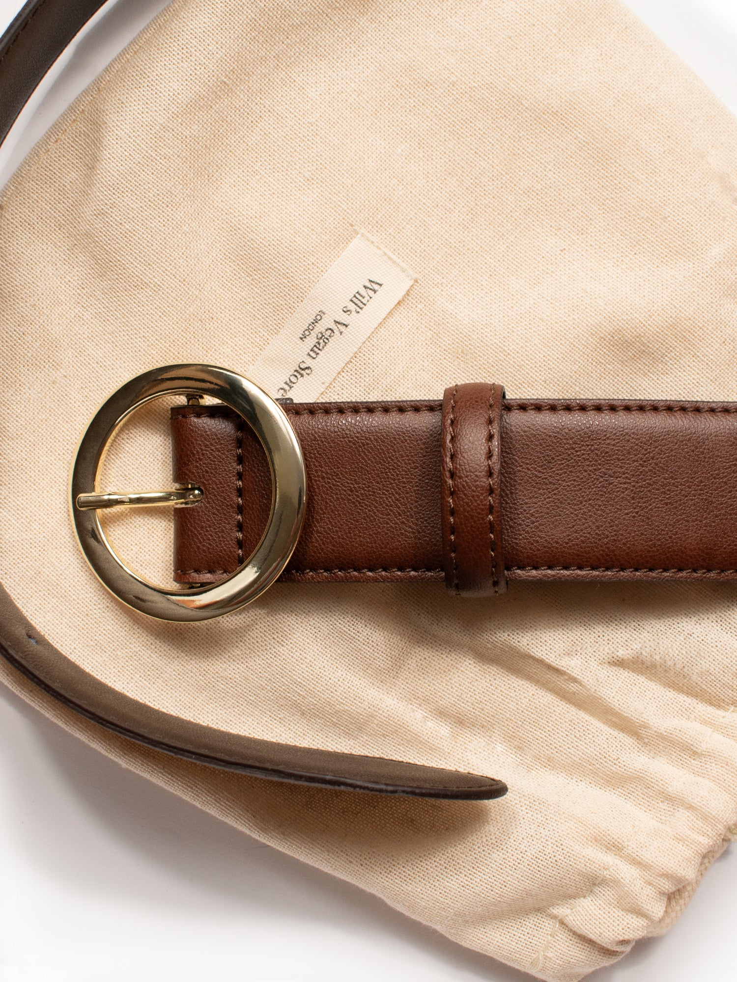 Vegan Women's 4cm Circle Belt | Will's Vegan Store