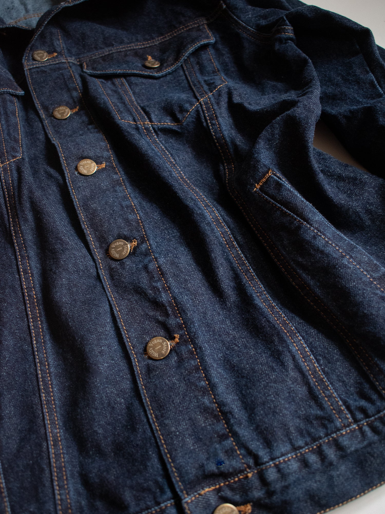 Recycled Denim Jacket | Will's Vegan Store