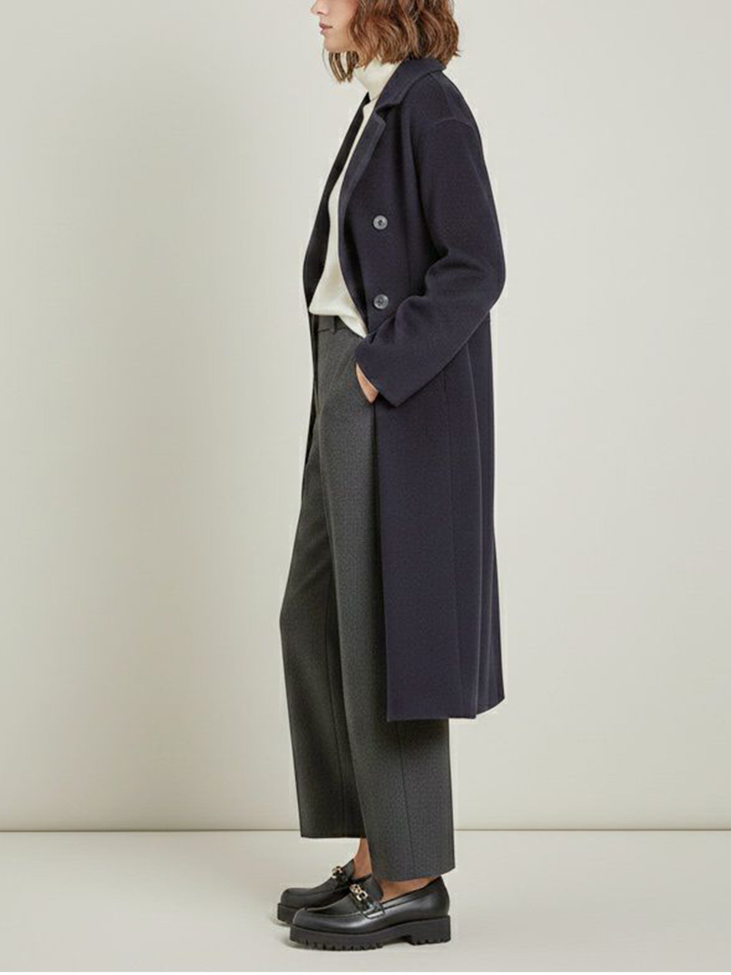 Vegan Women's Double Breasted Vegan Wool Coat | Will's Vegan Store