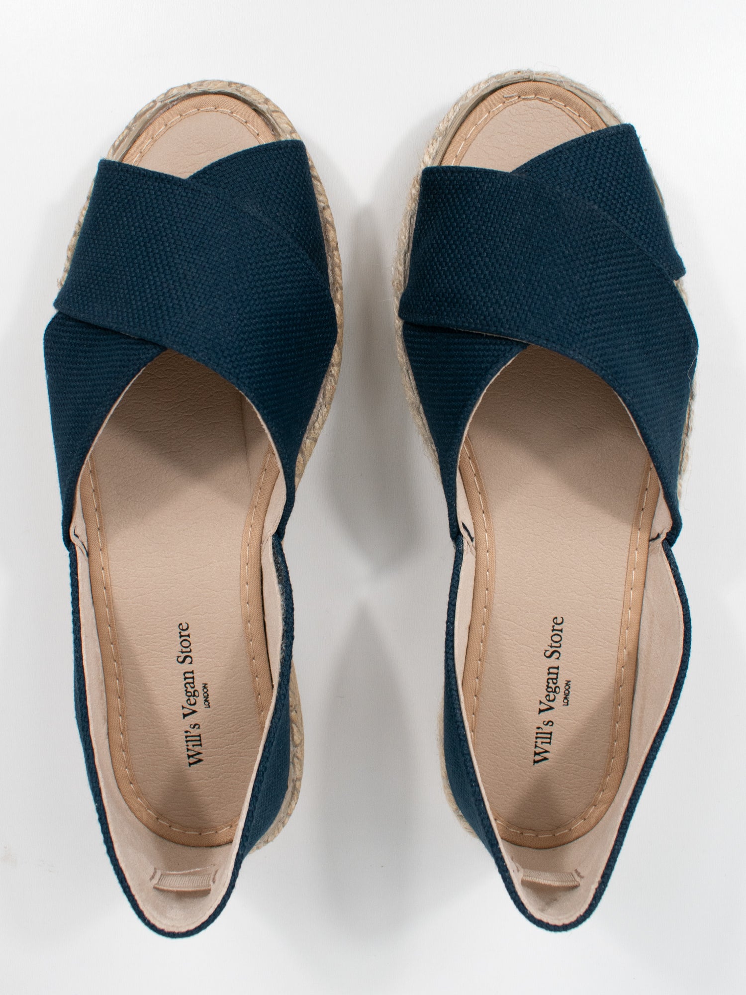Vegan Women's Recycled Espadrille Cross Over Straps | Will's Vegan Store