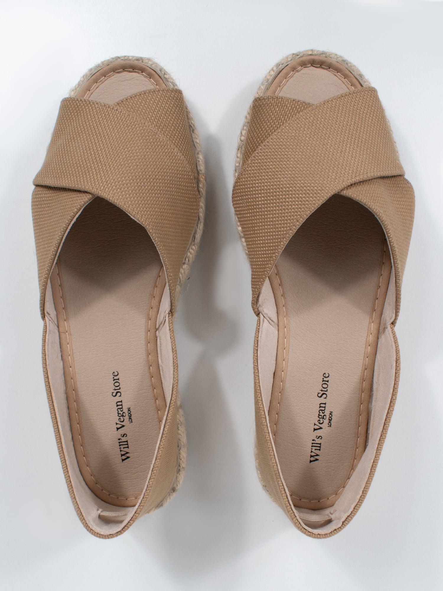 Vegan Women's Recycled Espadrille Cross Over Straps | Will's Vegan Store