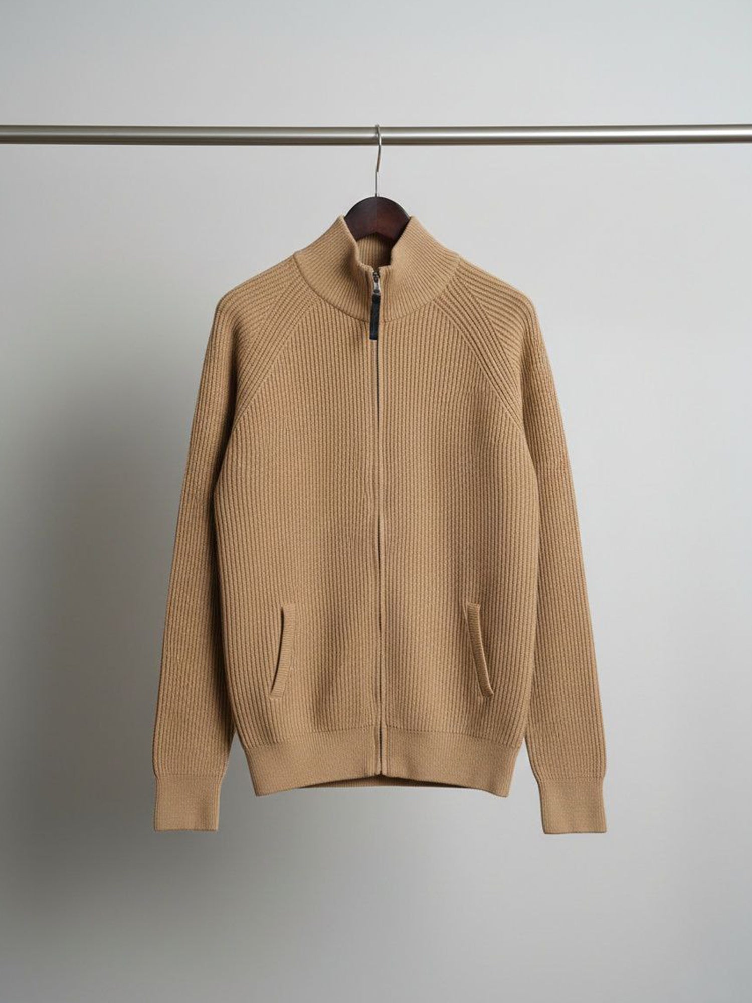 Vegan Men's Full Zip Knitted Jacket | Will's Vegan Store