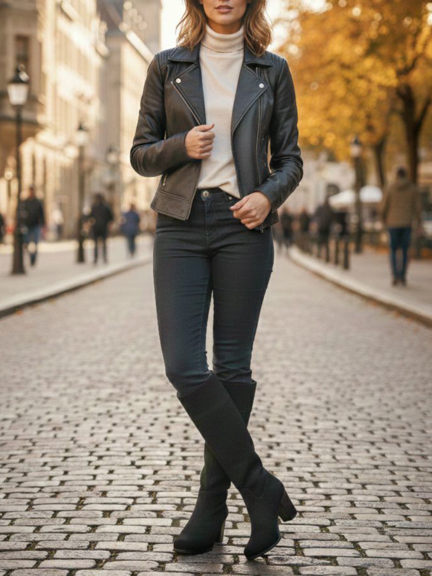 Heeled Knee High Boots