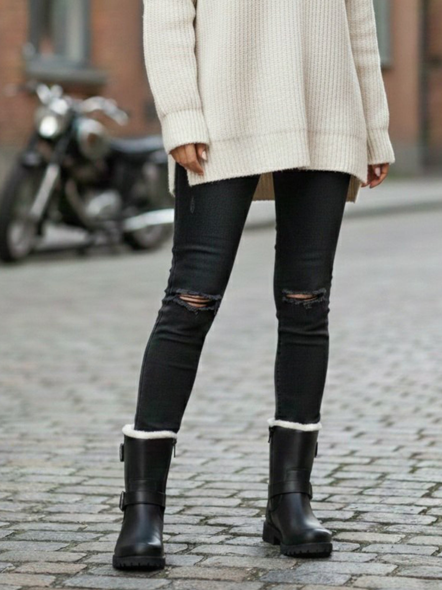 Vegan Women's Insulated Biker Boots | Will's Vegan Store