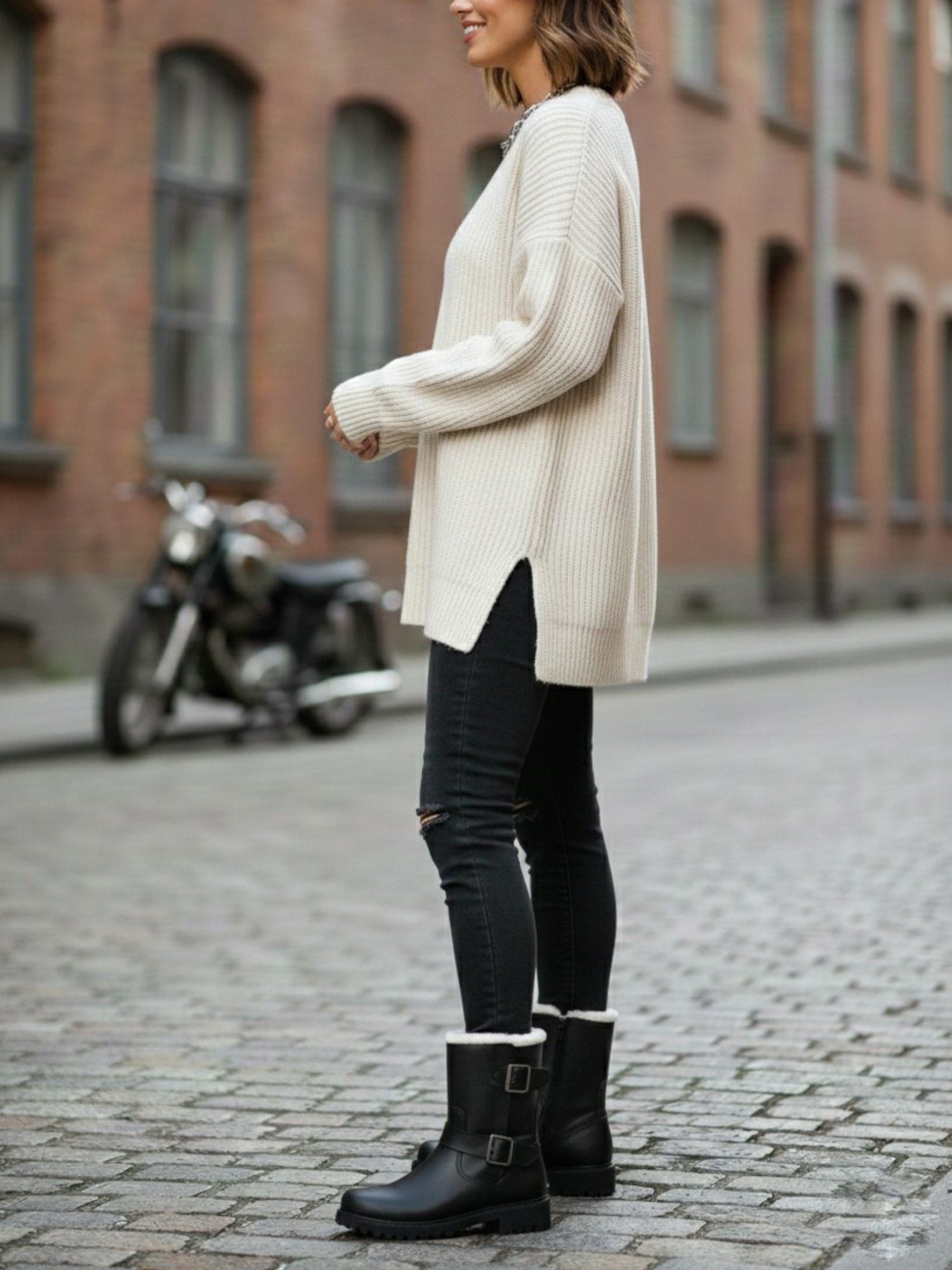 Vegan Women's Insulated Biker Boots | Will's Vegan Store