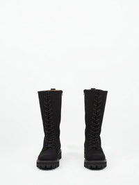 Lace-Up Vegan Suede High Boots | Will's Vegan Store