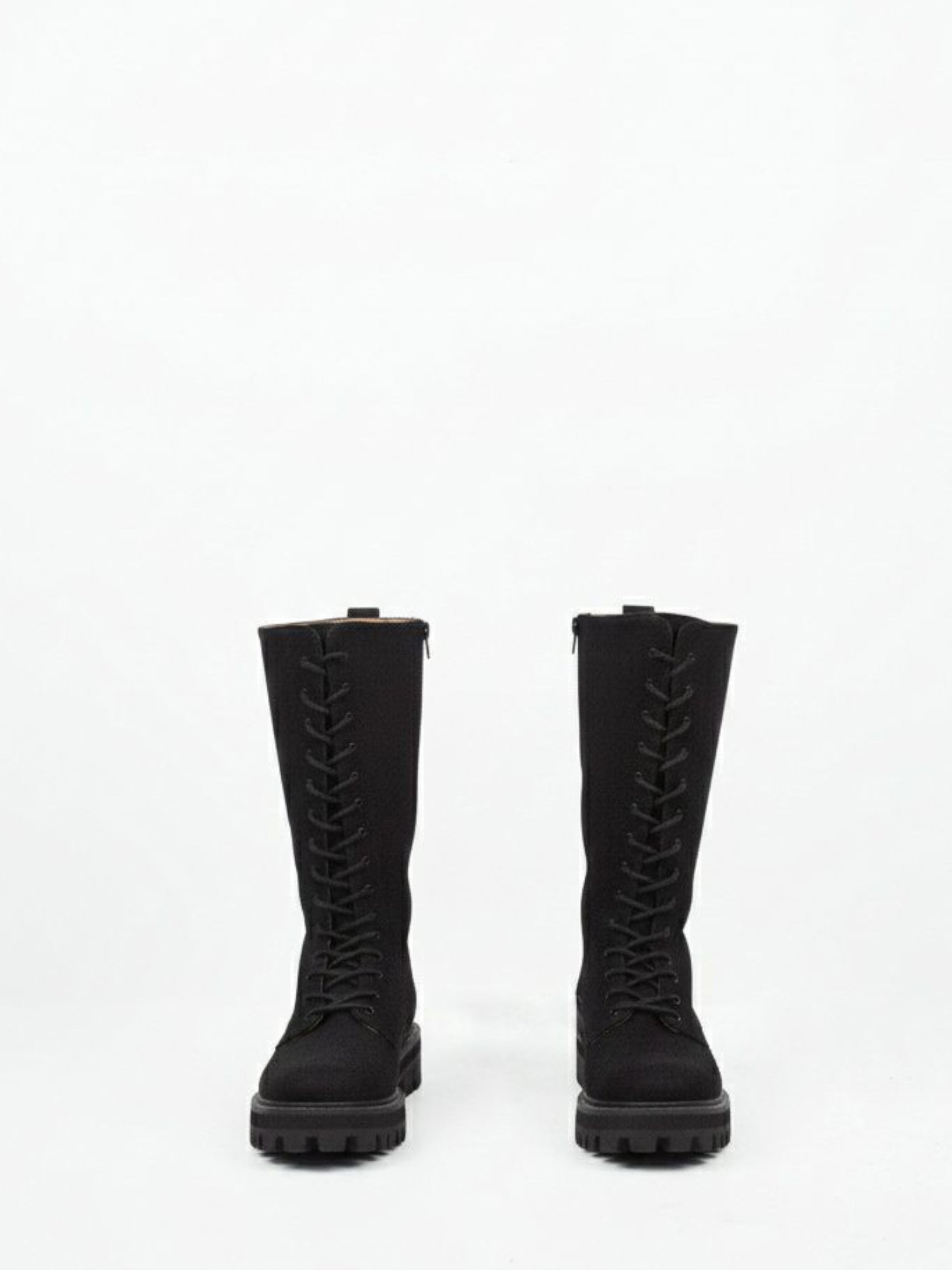 Lace-Up Vegan Suede High Boots | Will's Vegan Store