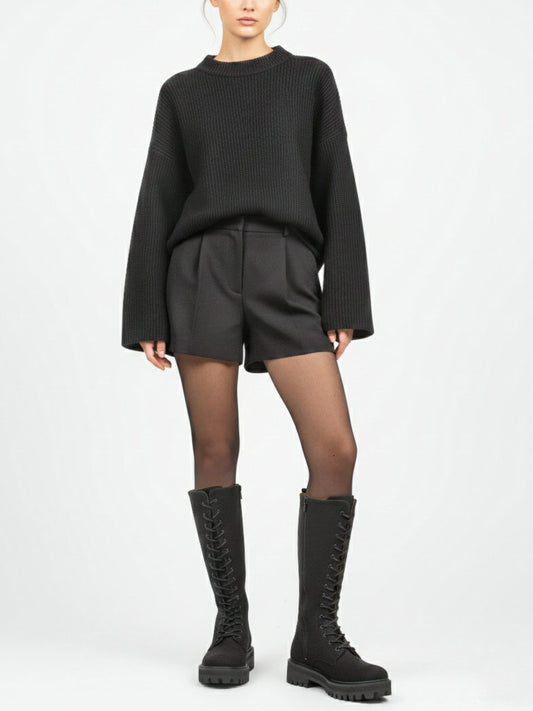 Lace-Up Vegan Suede High Boots | Vegan Boots