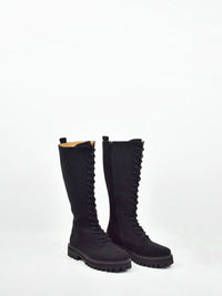 Lace-Up Vegan Suede High Boots | Will's Vegan Store