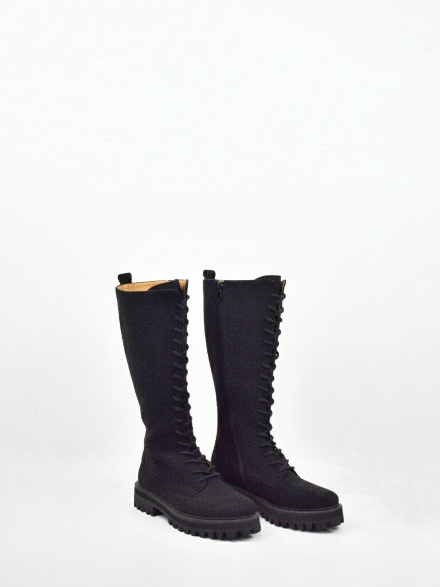Lace-Up Vegan Suede High Boots | Will's Vegan Store