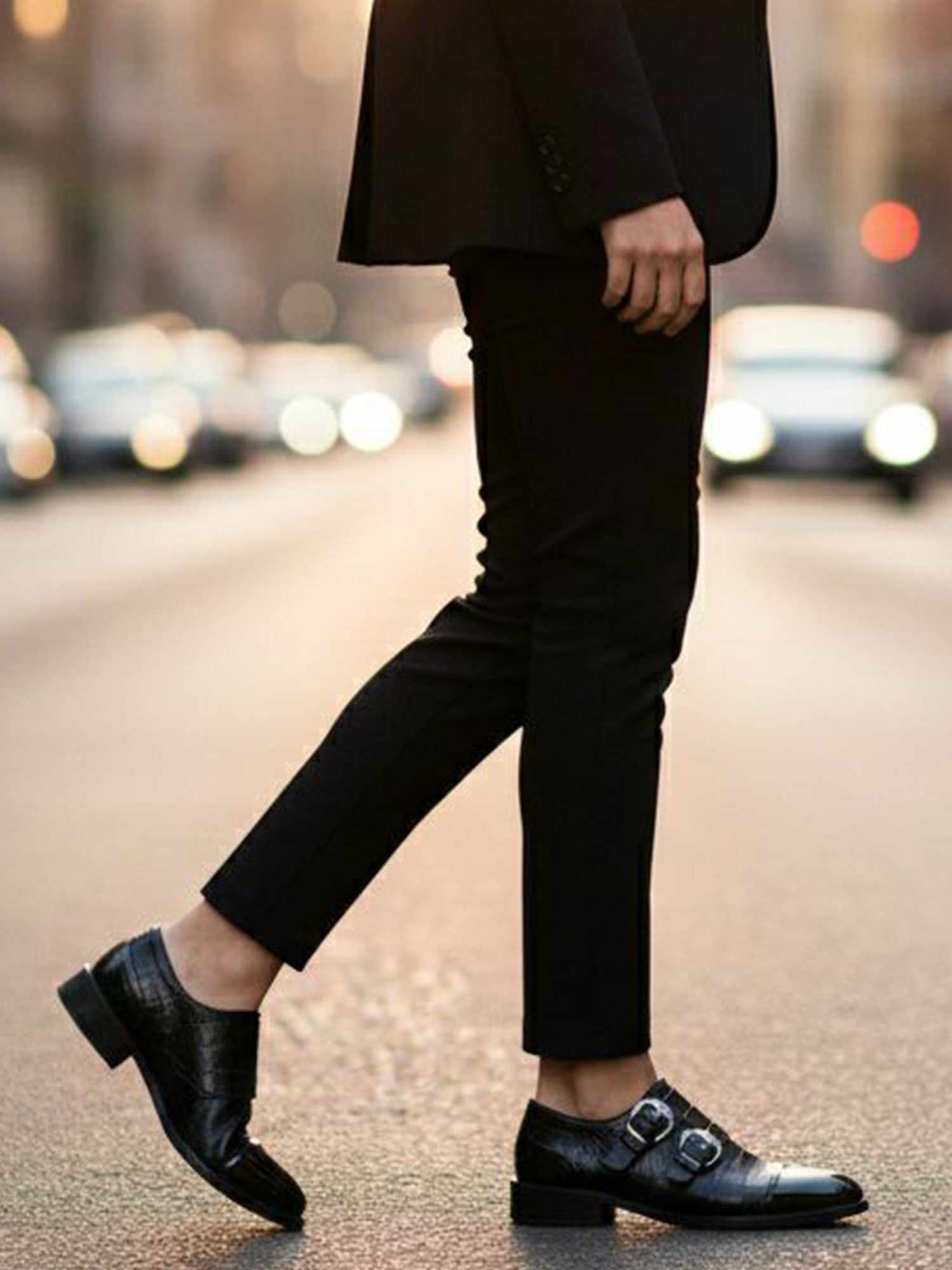 Vegan Women's Mock Croc Monk Straps | Will's Vegan Store