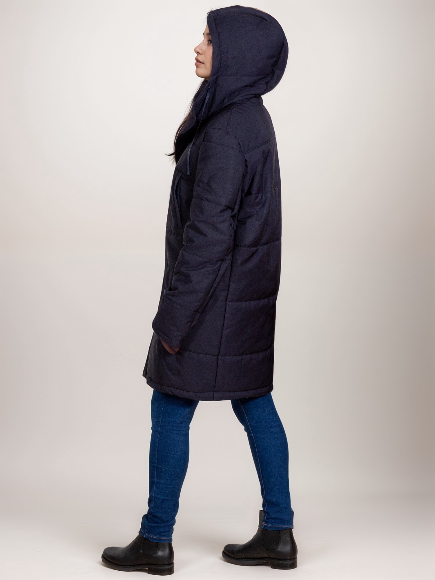 Vegan Women's Recycled Quilted Parka | Will's Vegan Store