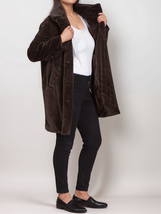 Recycled Vegan Fur Coat | Vegan Women's Coats | Jackets