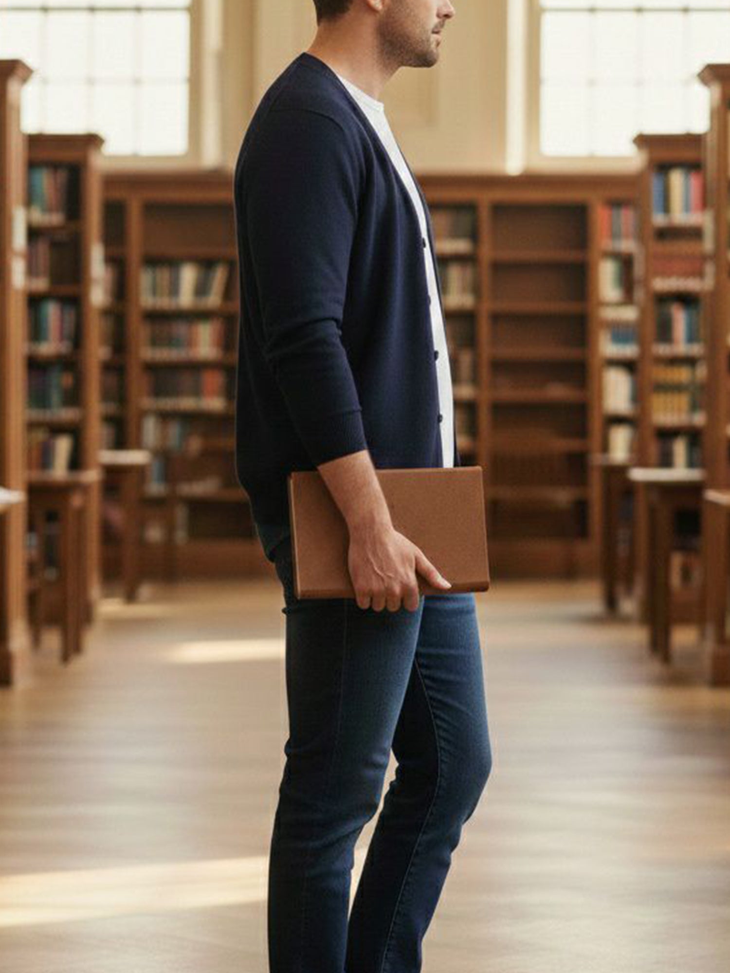 Vegan Men's Recycled Knit Cardigan | Will's Vegan Store