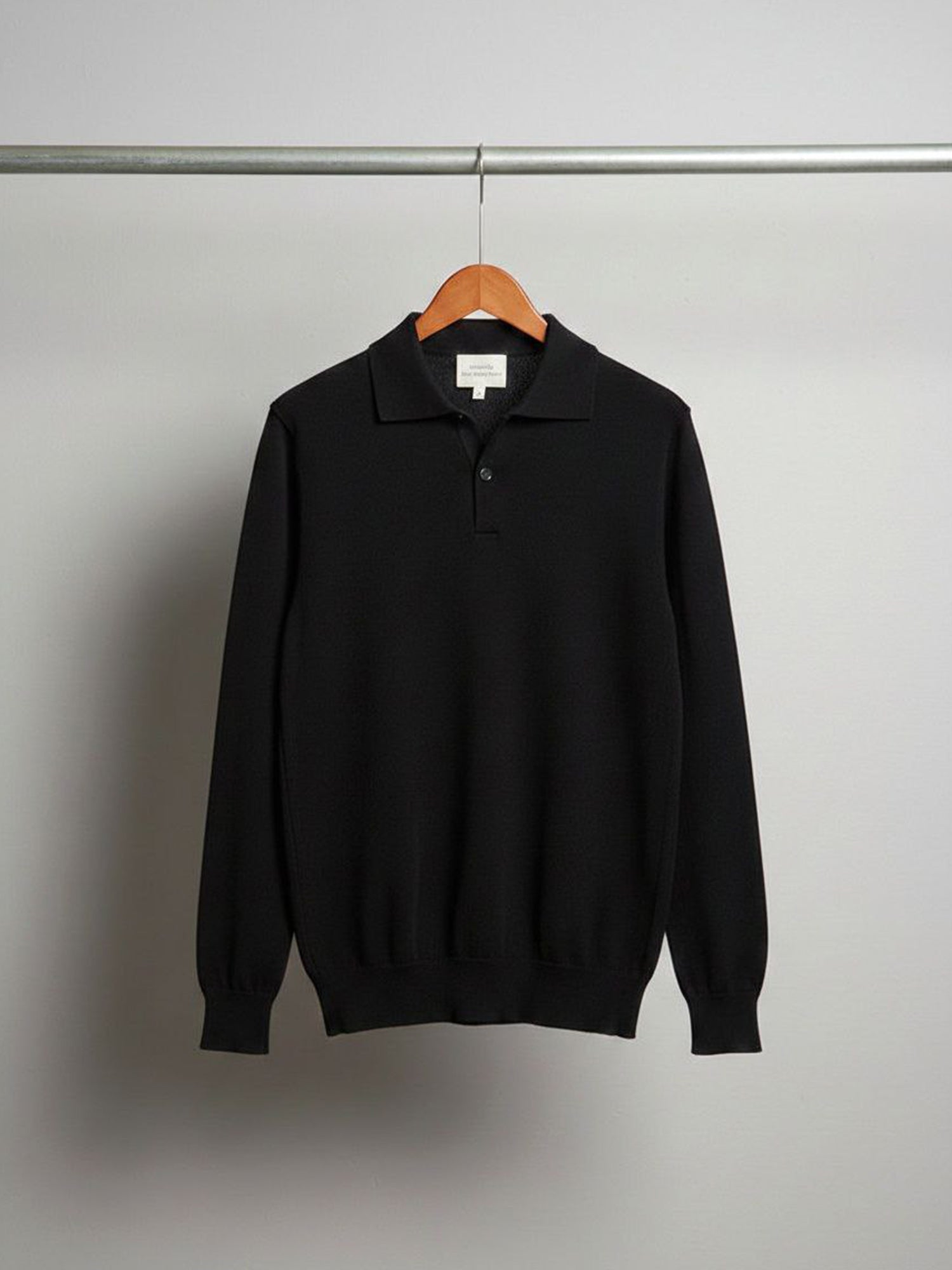 未使用 BATONER 25SS WOOL POLO LONG SLEEVE The Premium Weight Long-Sleeve Polo | Heather Oatmeal – Everlane