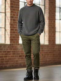 Vegan Men's Recycled Slouch Knit Mockneck | Will's Vegan Store