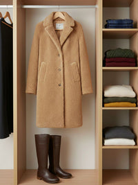 Vegan Women's Recycled Teddy Coat | Will's Vegan Store