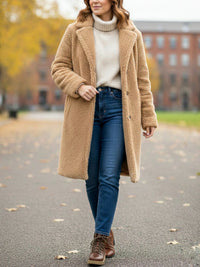 Vegan Women's Recycled Teddy Coat | Will's Vegan Store