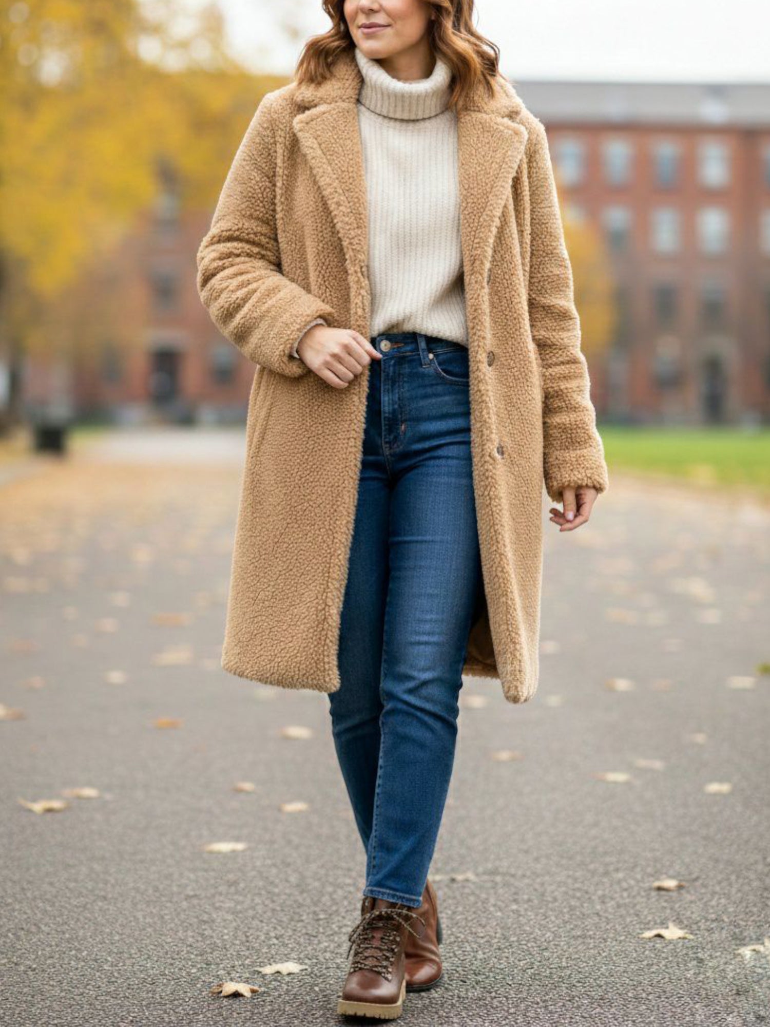 Vegan Women's Recycled Teddy Coat | Will's Vegan Store