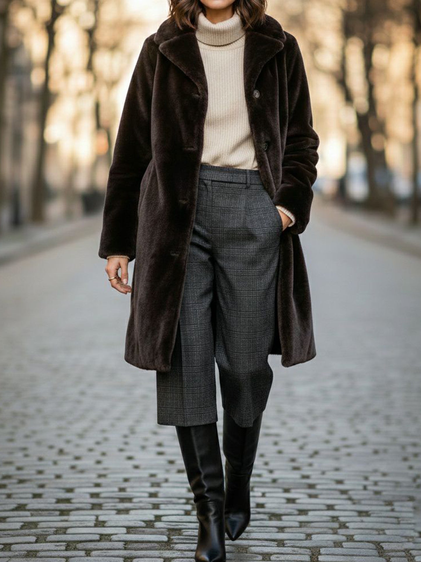 Recycled Vegan Fur Coat