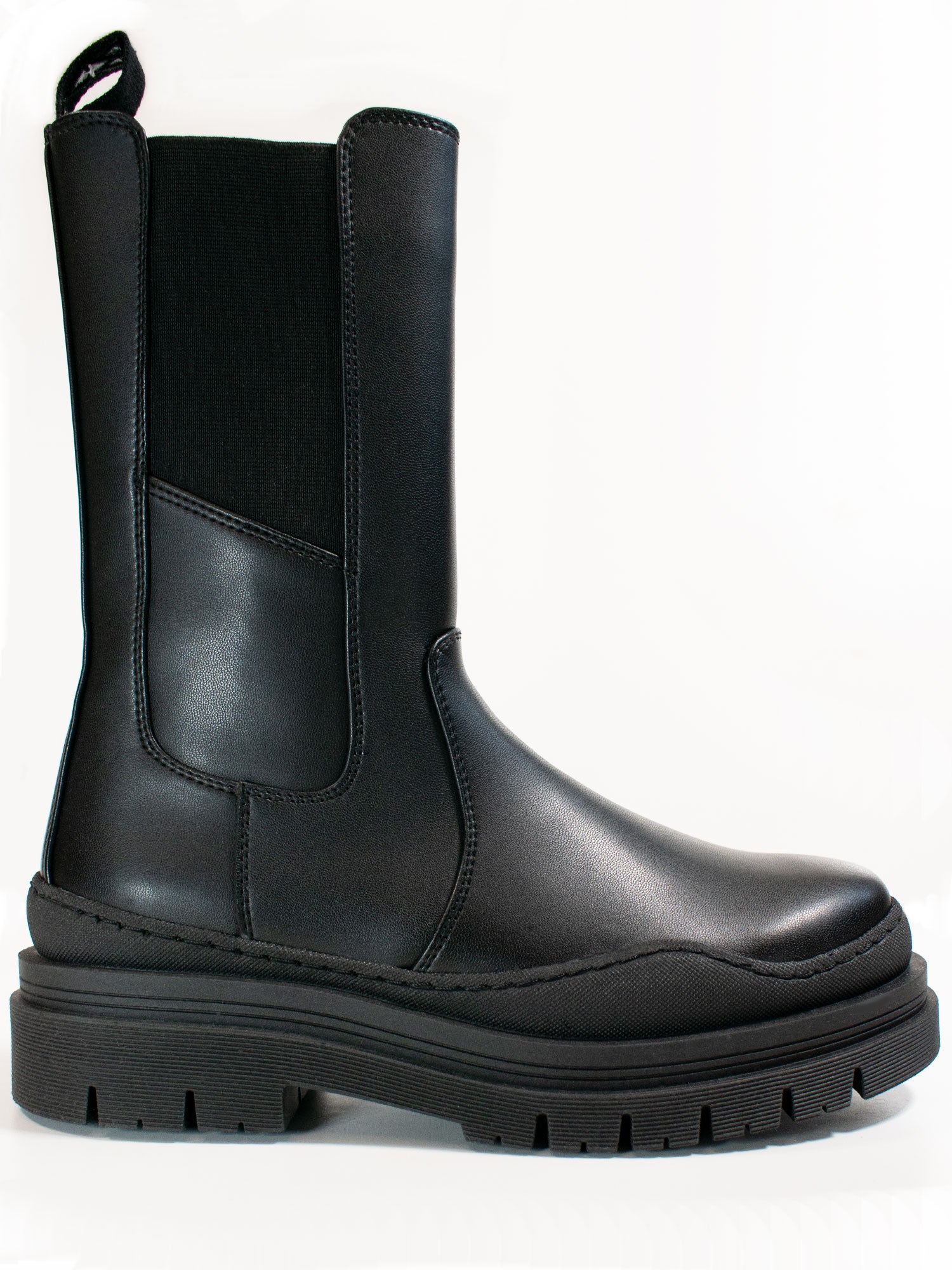 Track Sole Chelsea Mid Height Boots | Will's Vegan Store