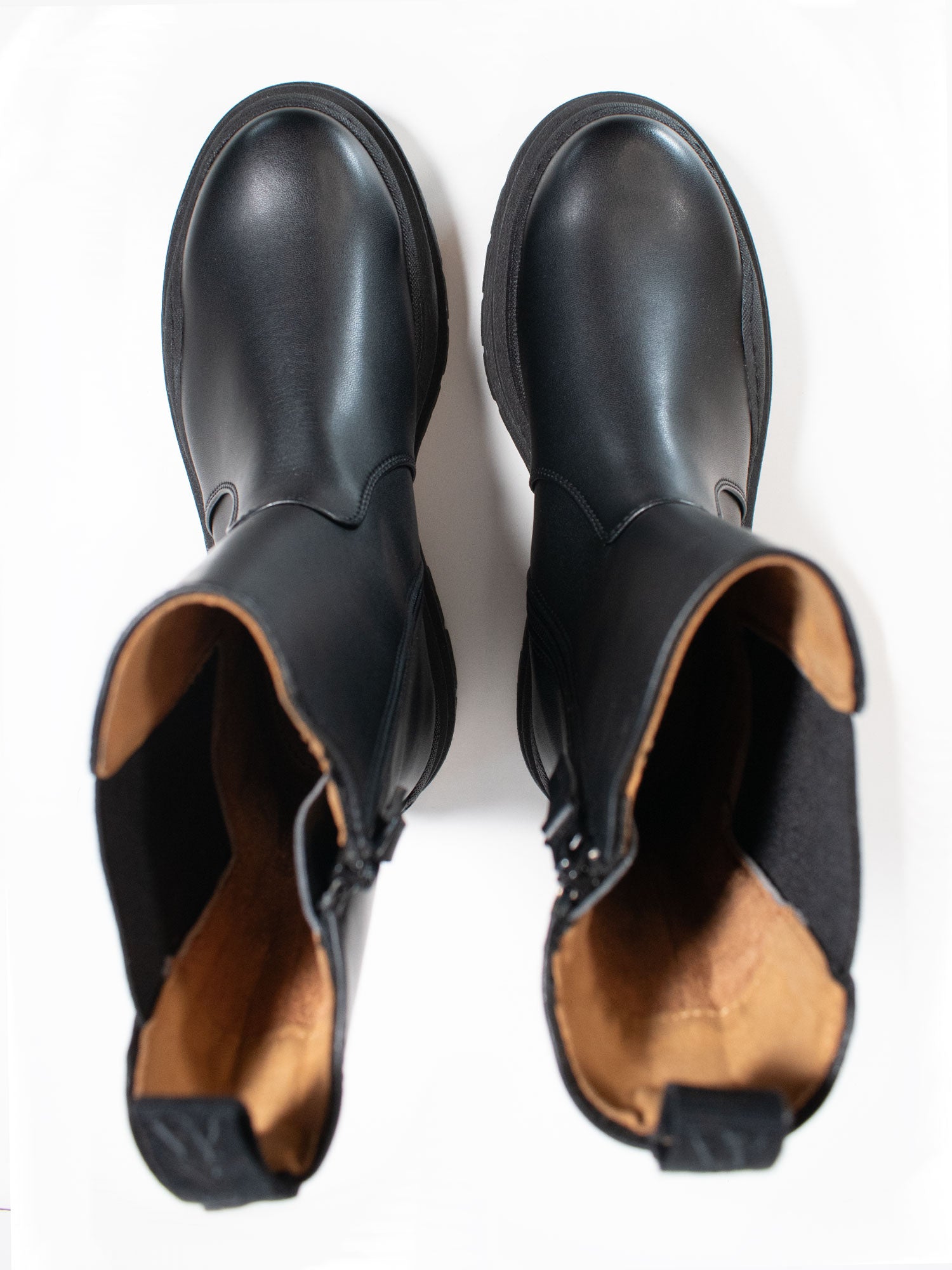 Track Sole Chelsea Mid Height Boots | Will's Vegan Store
